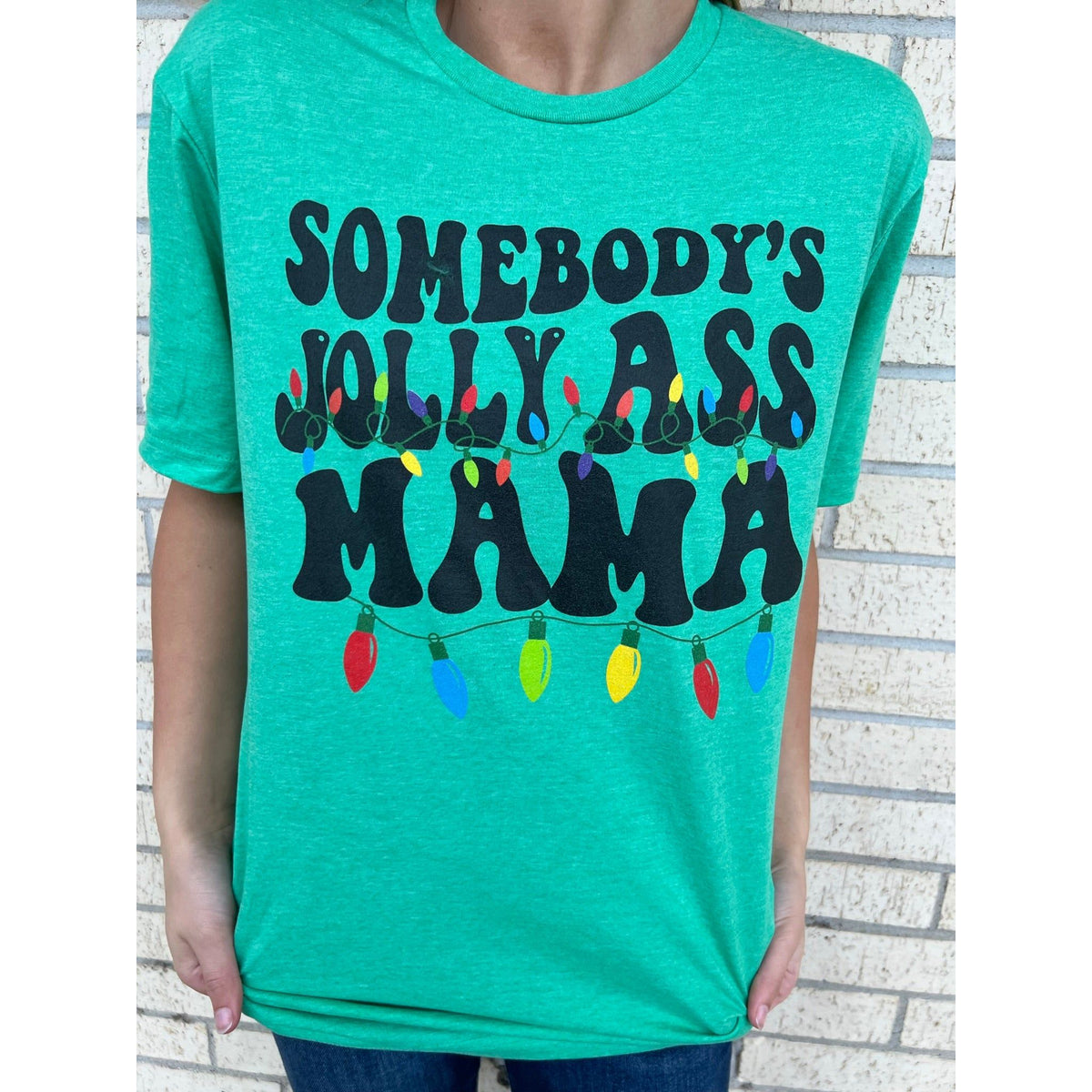 Christmas Jolly Ass Mama Tee or Sweatshirt
