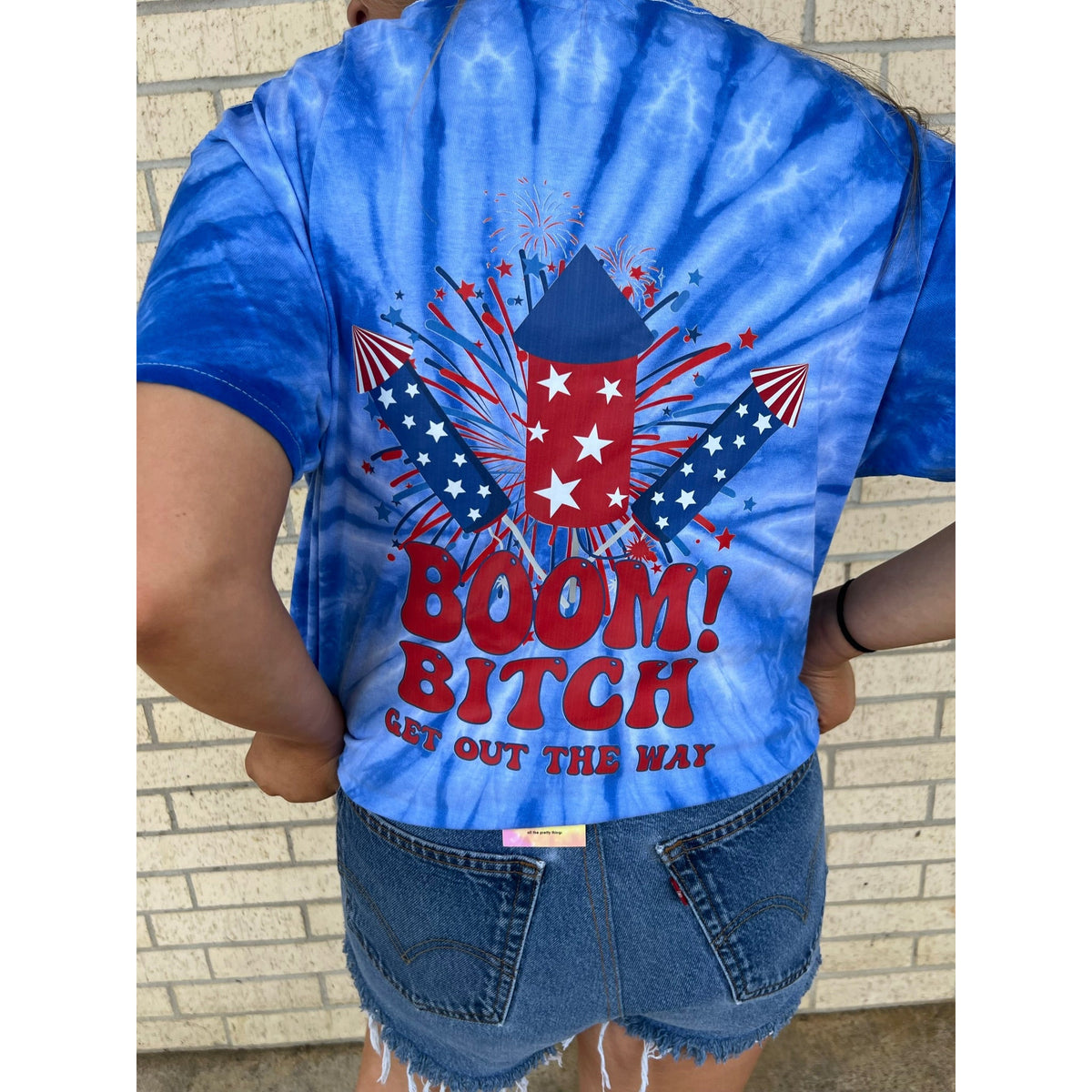 Boom Bitch Get out the way 4th of july  Tee