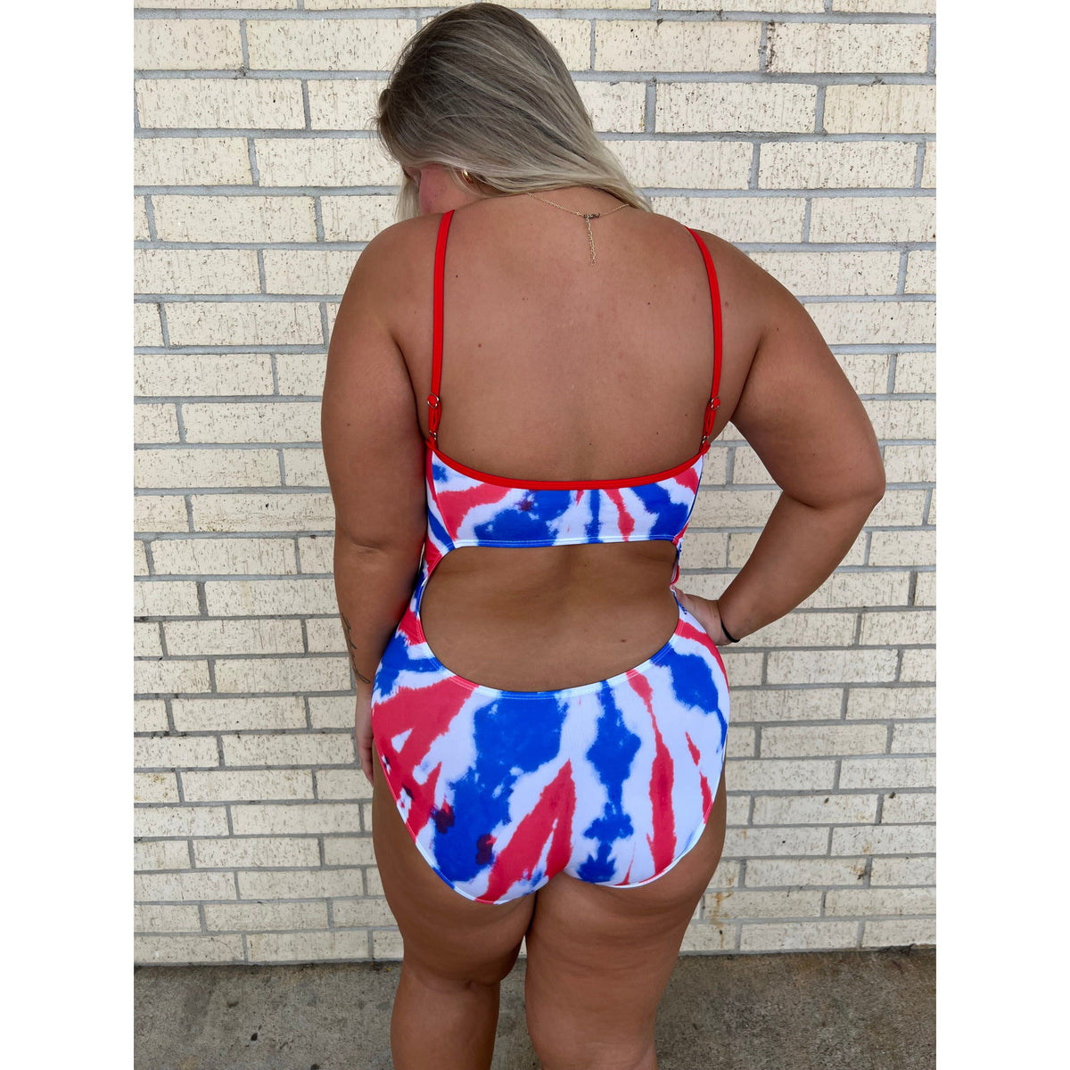 tie Dye One-piece Swimsuit