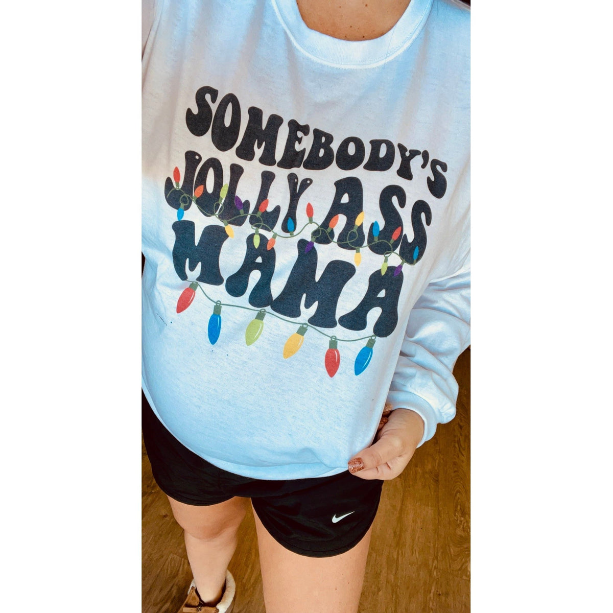 Christmas Jolly Ass Mama Tee or Sweatshirt
