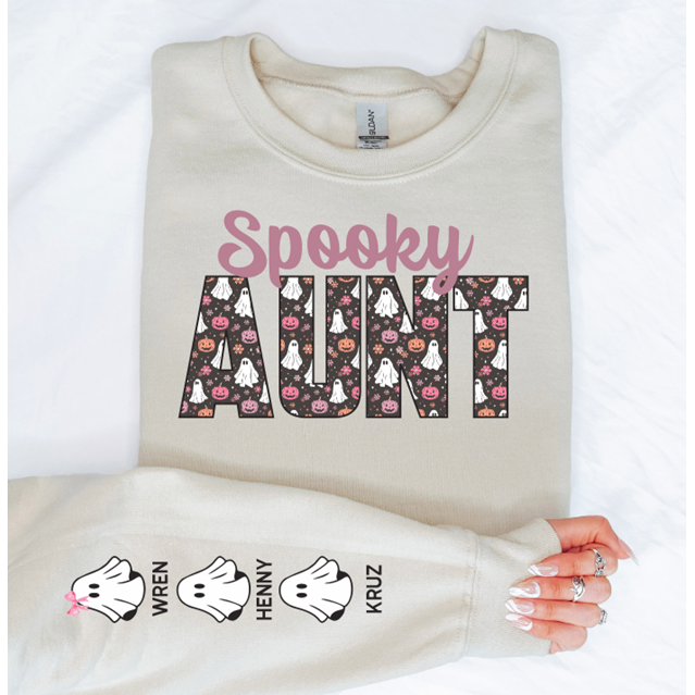 Spooky AUNT/MAMA or CUSTOM tee or sweatshirt
