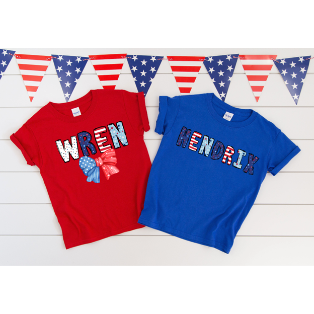 4th of July Custom Kids Tees