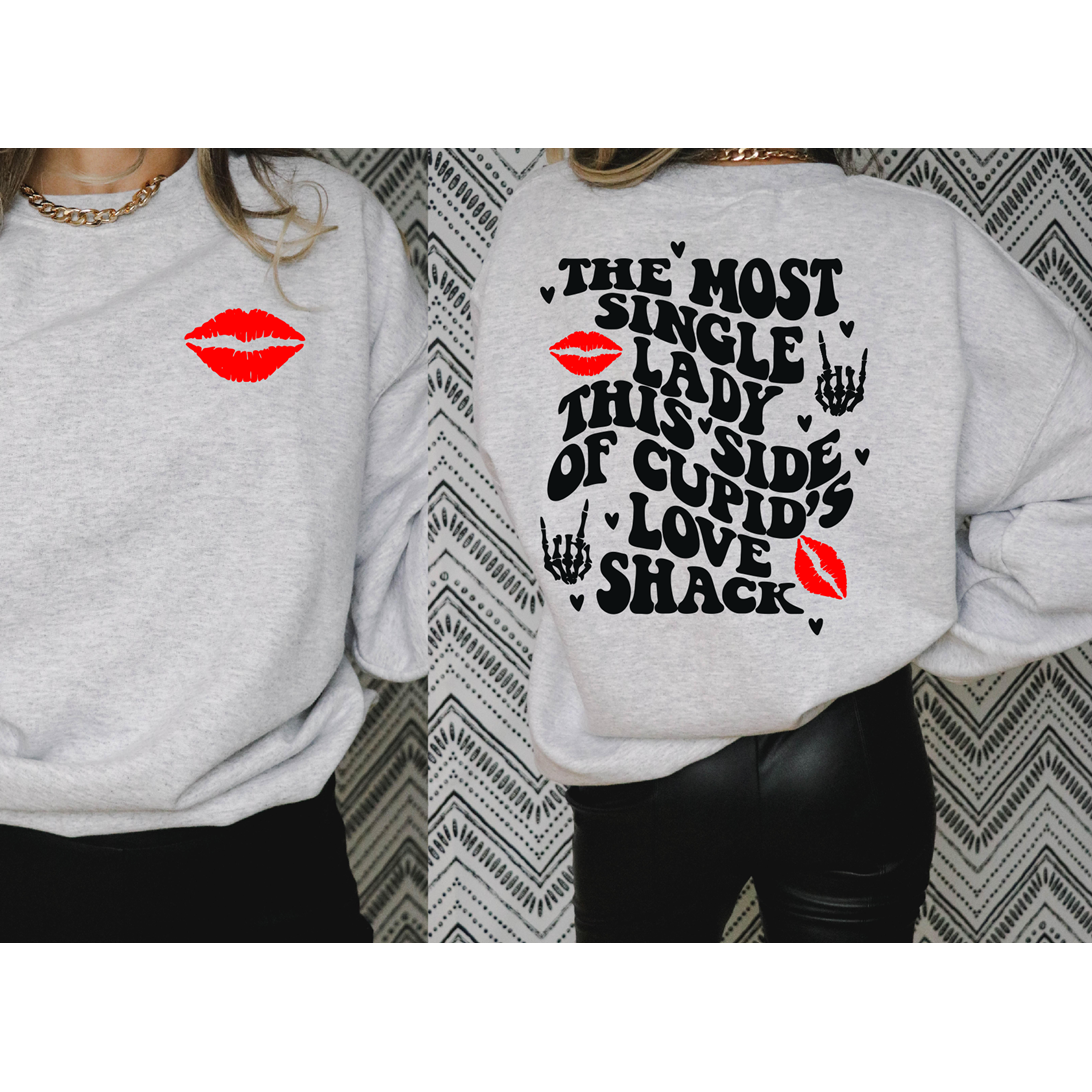 Single Lady Valentine Tee or Sweatshirt