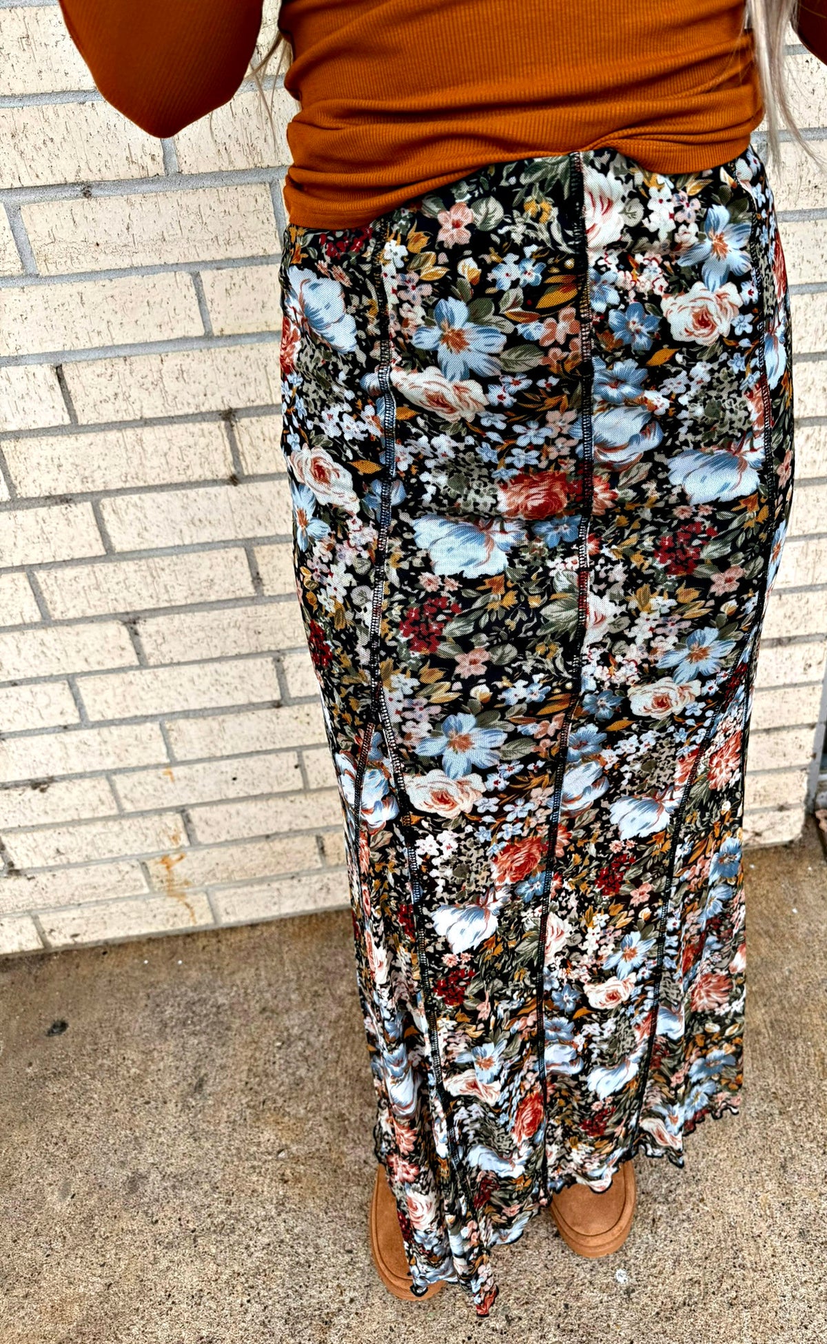 Floral Maxi Skirt lined