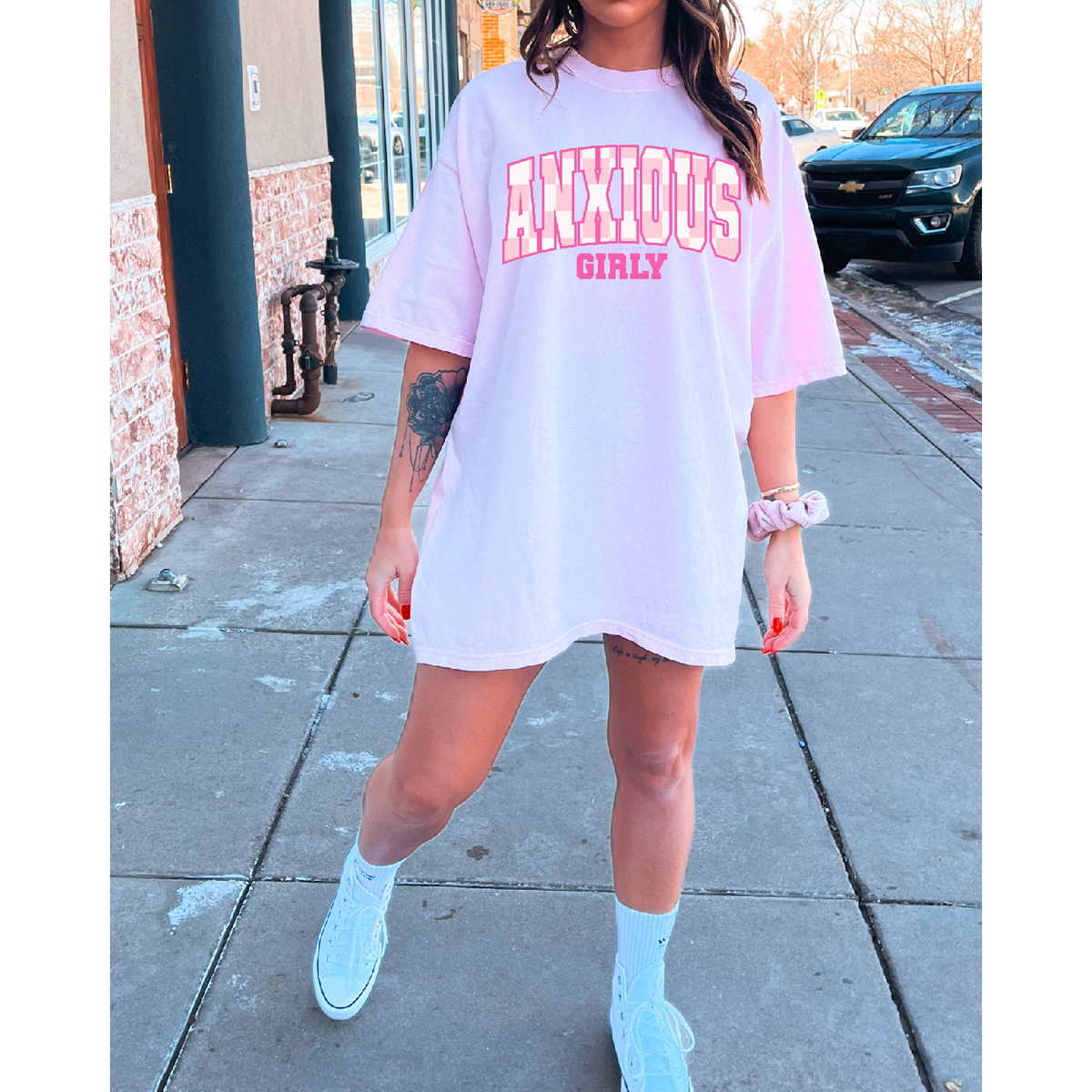 Anxious Girly tee or sweatshirt