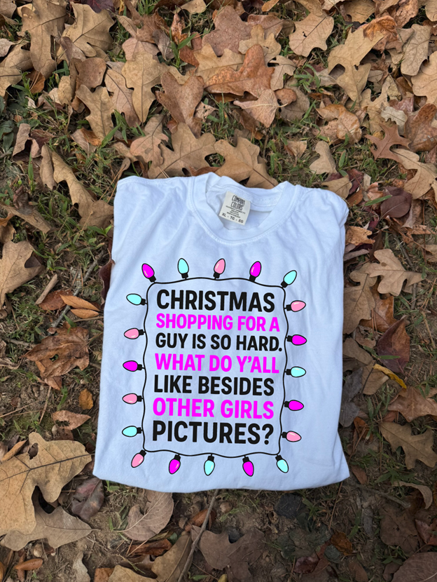 Shopping for a guy Christmas tee or sweatshirt