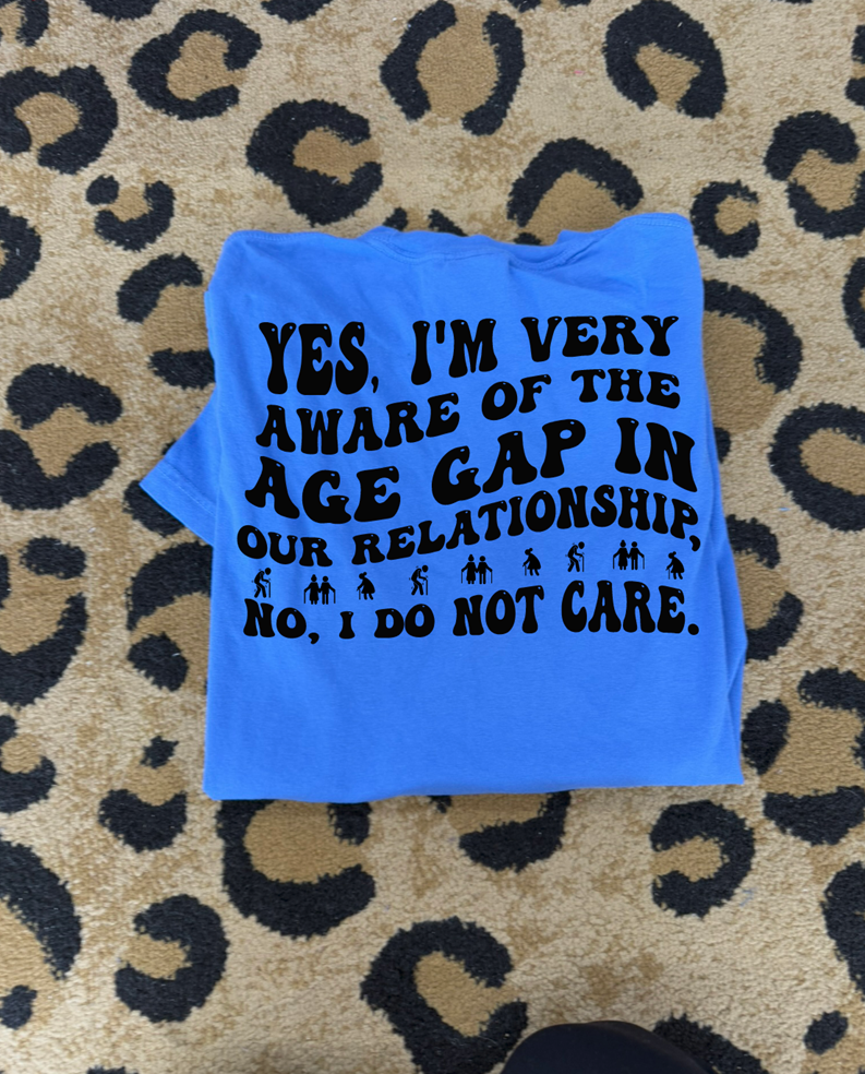 age gap relationship tee or sweatshirt