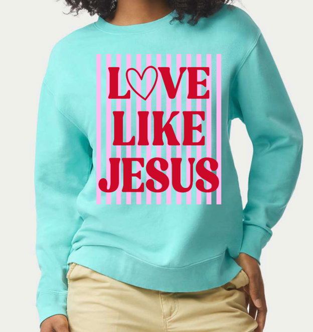 LOVE LIKE JESUS tee or sweatshirt