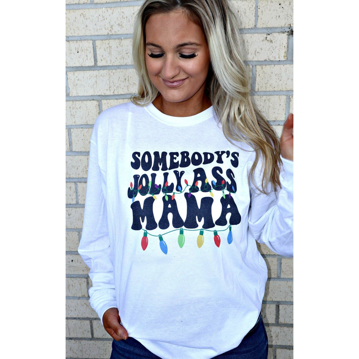 Christmas Jolly Ass Mama Tee or Sweatshirt