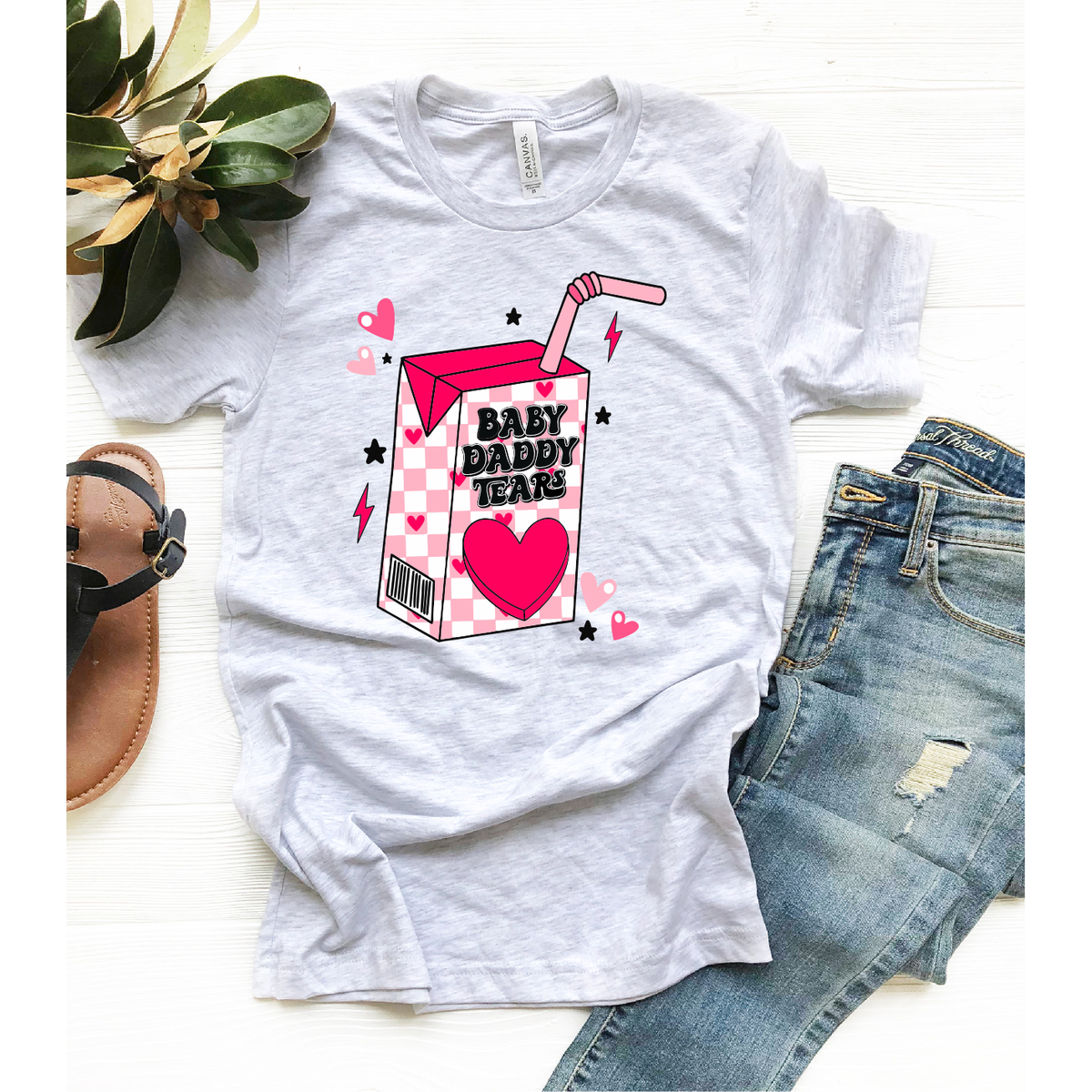 Baby Daddy tears Tee, Long Sleeve, or Sweatshirt