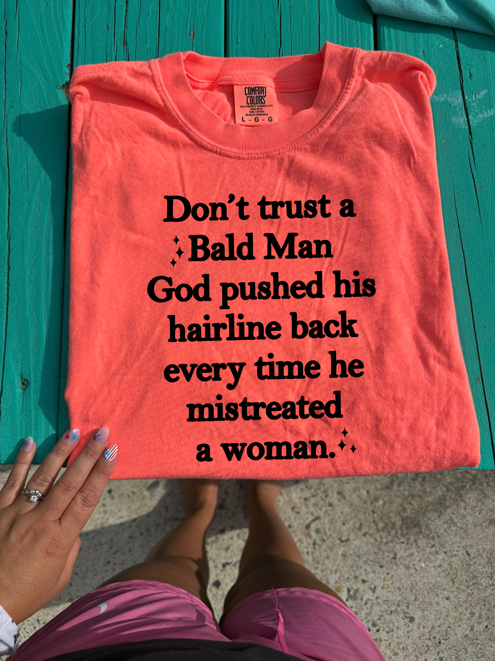 balding tank, tee or sweatshirt