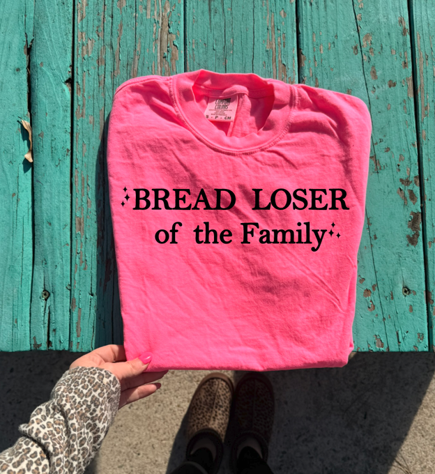 bread loser printed tank, tee or sweatshirt