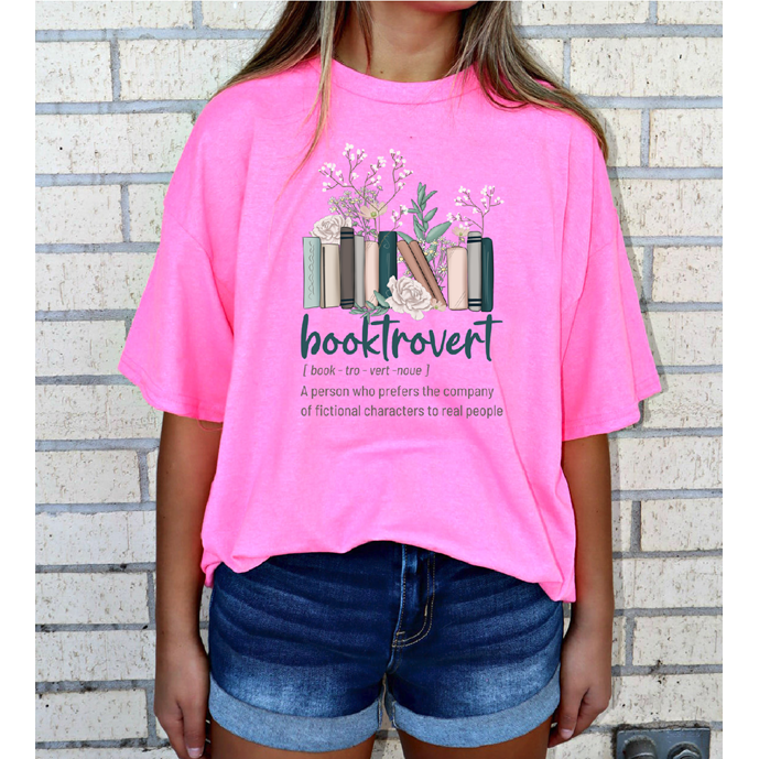 Booktrovert Tee or sweatshirt