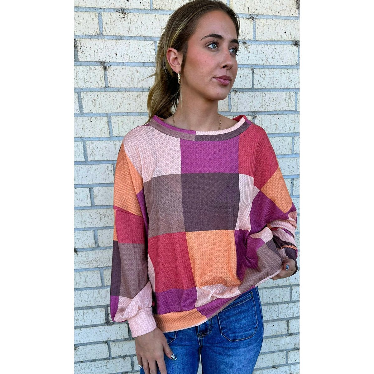 Mix it up Pink Square flowy top