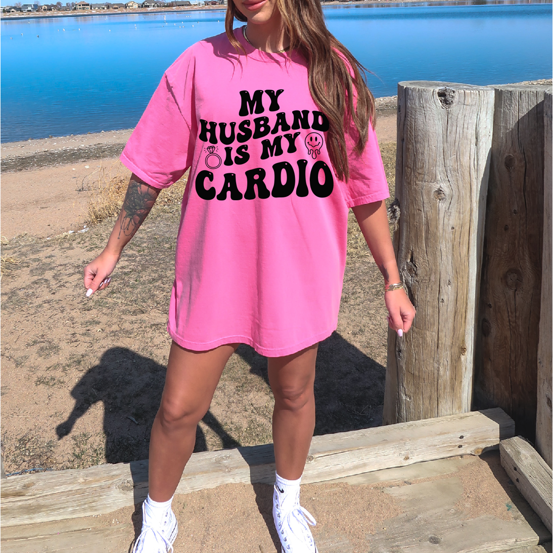 My husband is my cardio tee or Sweatshirt