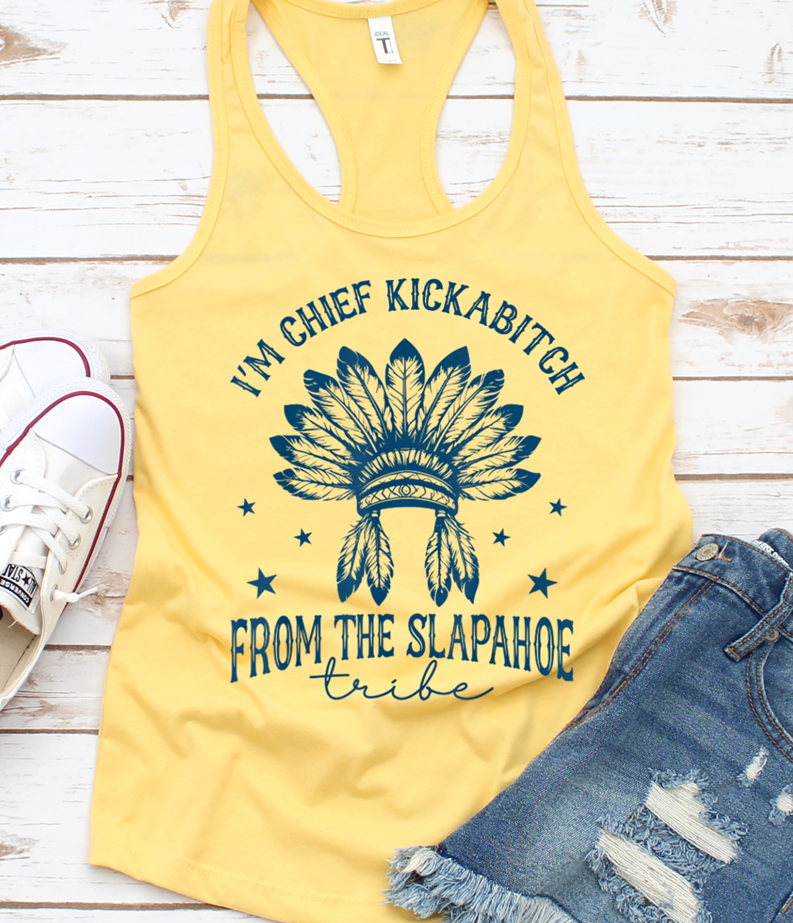 chief kickabitch tee or tank top