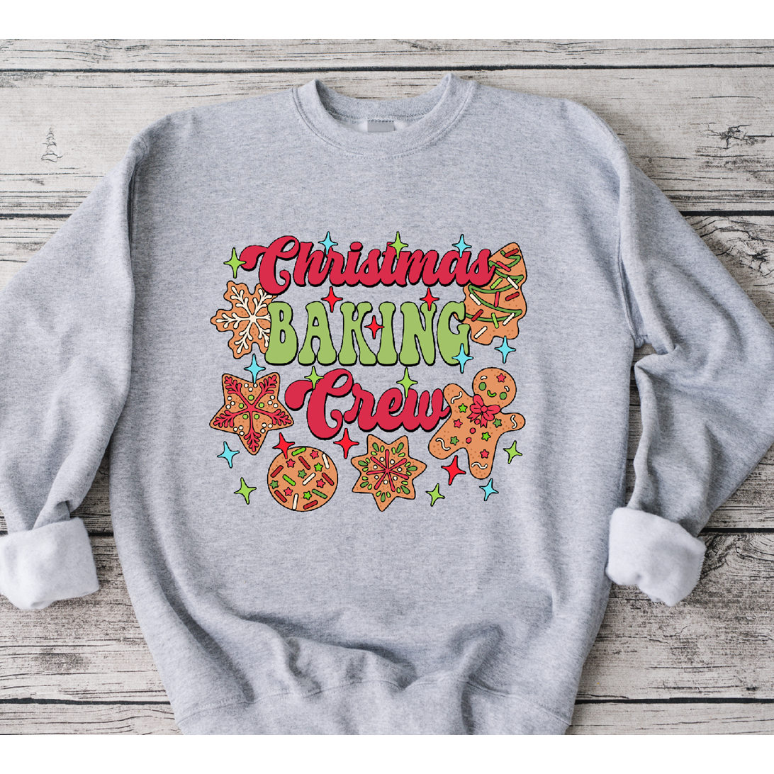 Christmas Baking Crew tee or Sweatshirt Christmas
