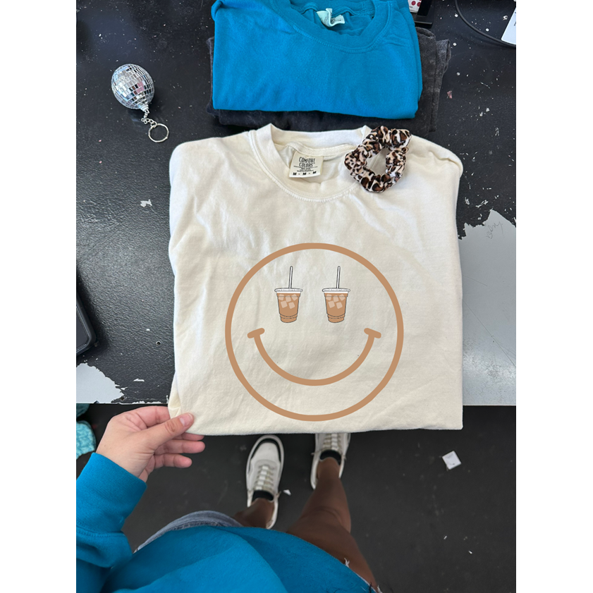 Coffee Smiley Tee or sweatshirt