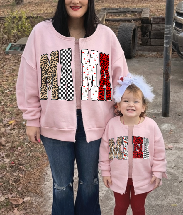 Mama or mini cut swacket sweatshirt