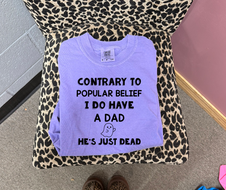 contrary to popular belief i do have a dad tee or sweatshirt