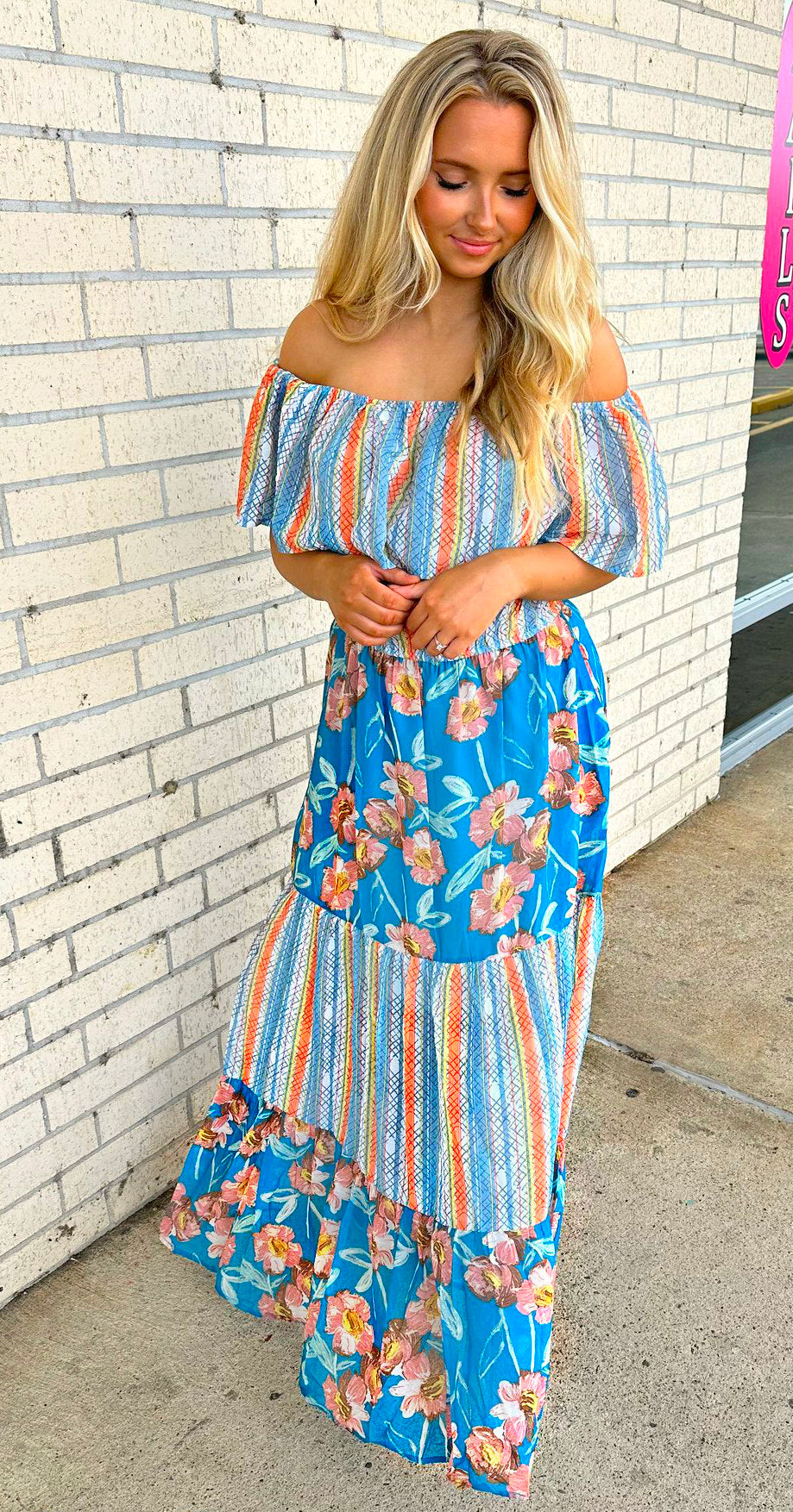 Boho Spring  Vibes Maxi Dress