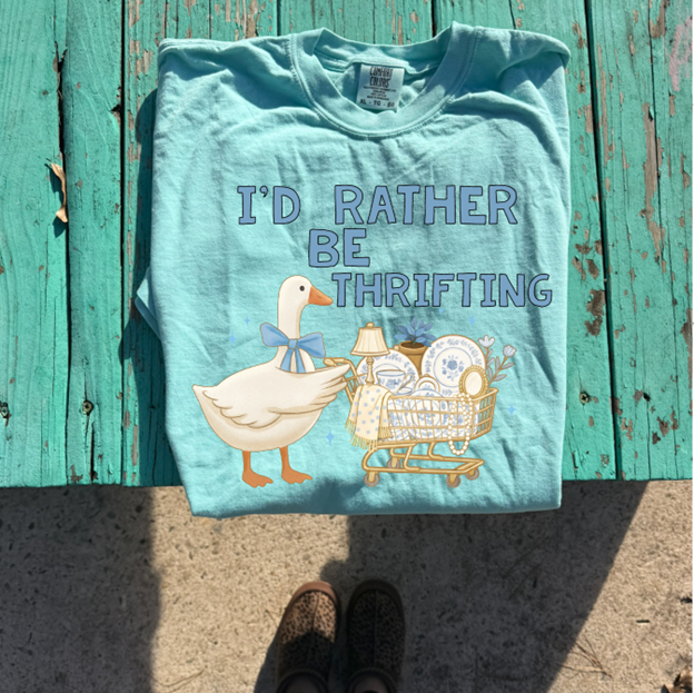 i'd rather be thrifting tee or sweatshirt