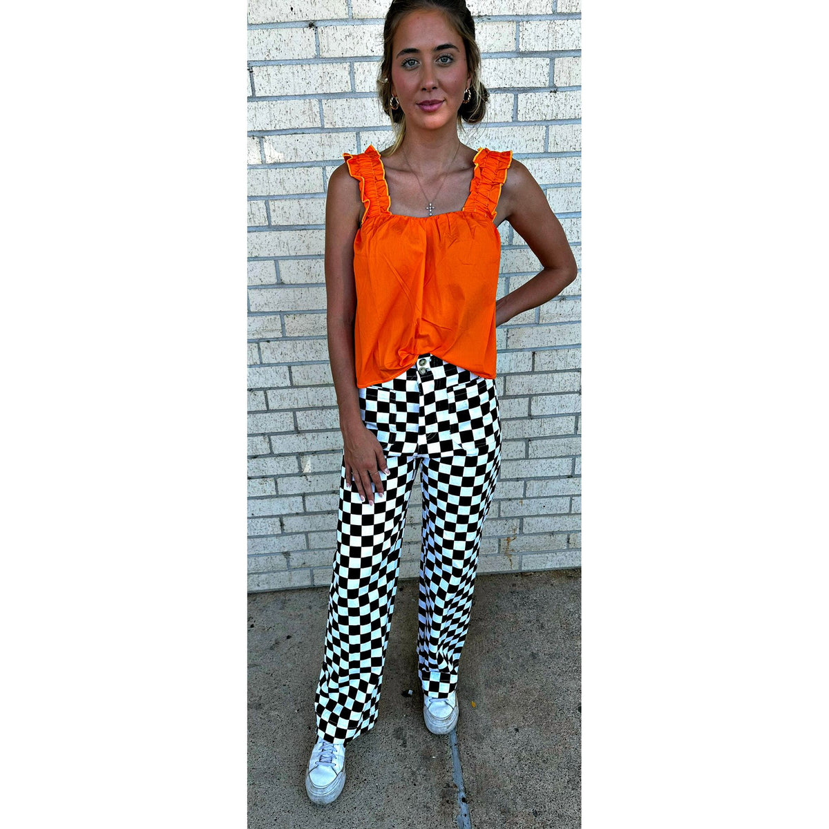 Kendal Orange Pop Top