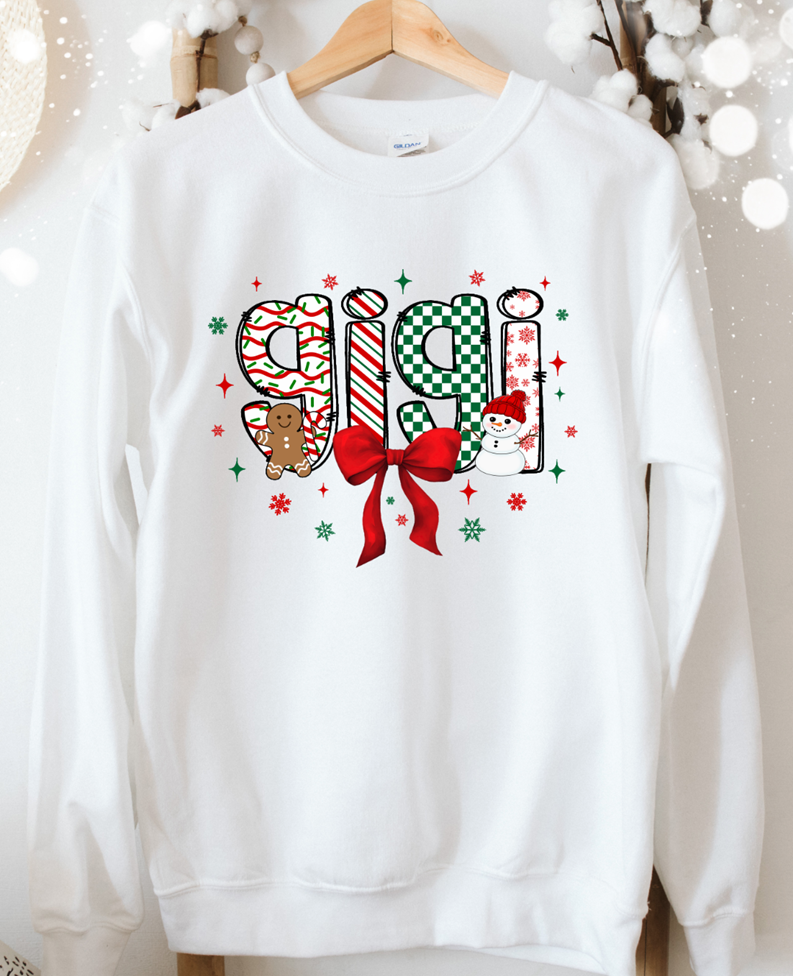 Gigi Christmas tee or sweatshirt