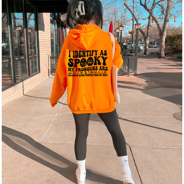 identify as spooky Halloween tee or sweatshirt