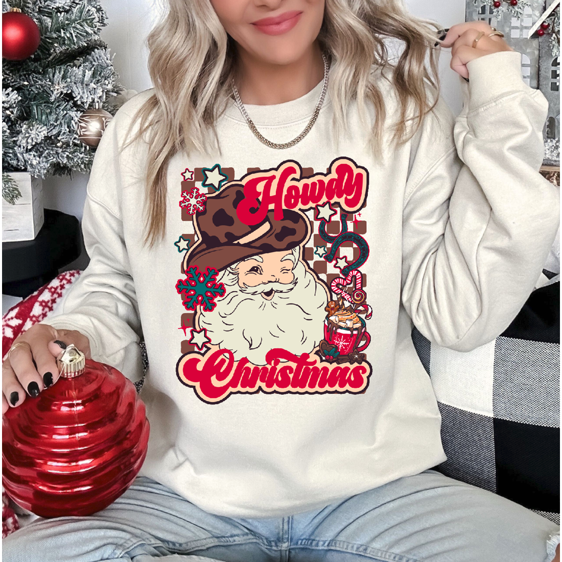 Howdy Chirstmas tee or Sweatshirt Christmas