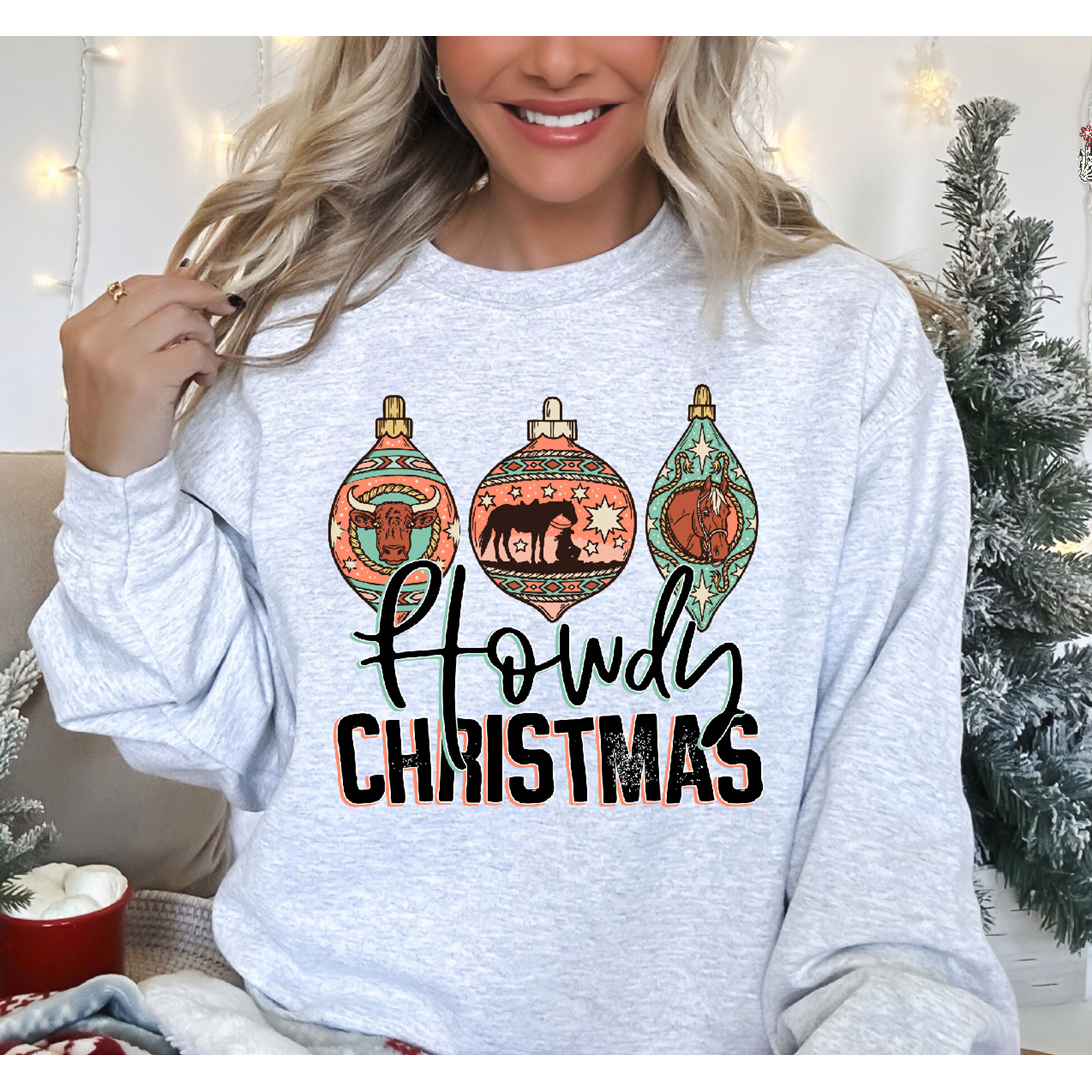 Howdy Christmas Soft style Tee or Sweatshirt