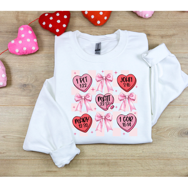 Bible Verse Valentine's heart tee or sweatshirt