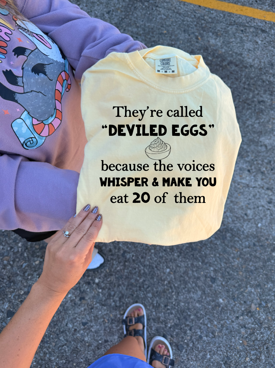 they're called Deviled eggs whisper new version thanksgiving  tee or sweatshirt