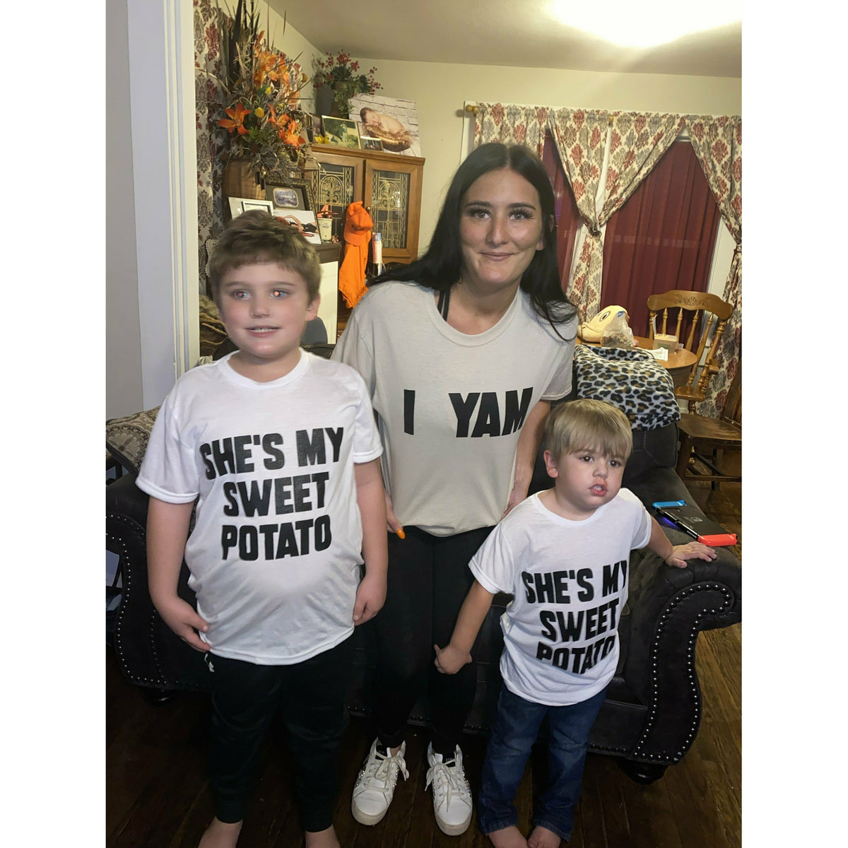 Sweet potato &amp; yam thanksgiving tee (kids and adult)