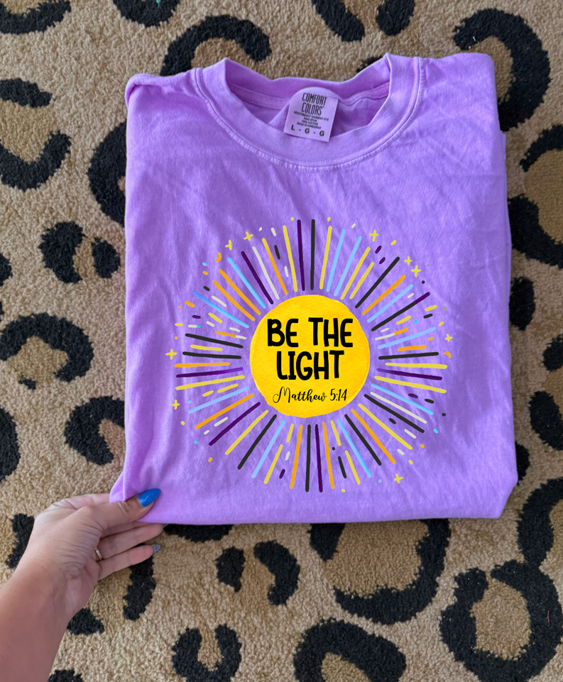 Be the light Christian tee or sweatshirt