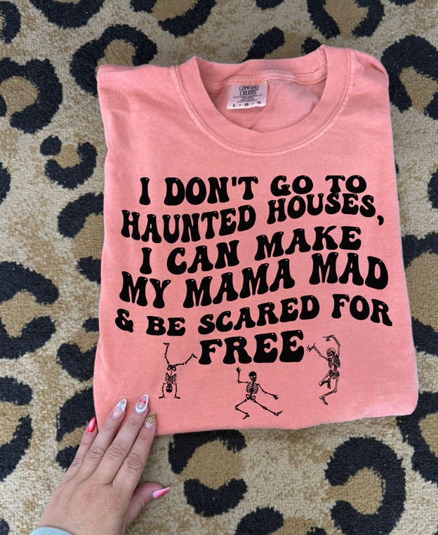 haunted house mom tee or sweatshirt