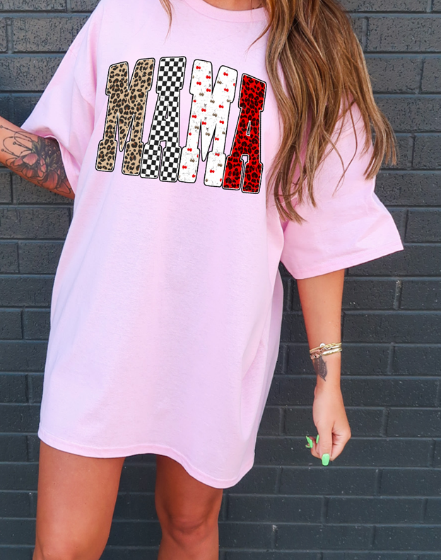 Mama Cherry Leopard Wild tee or sweatshirt