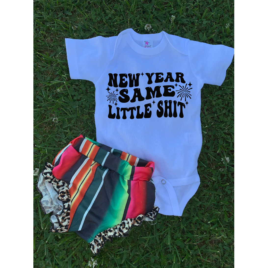 new year same little shit kids or adult tee or sweatshirt