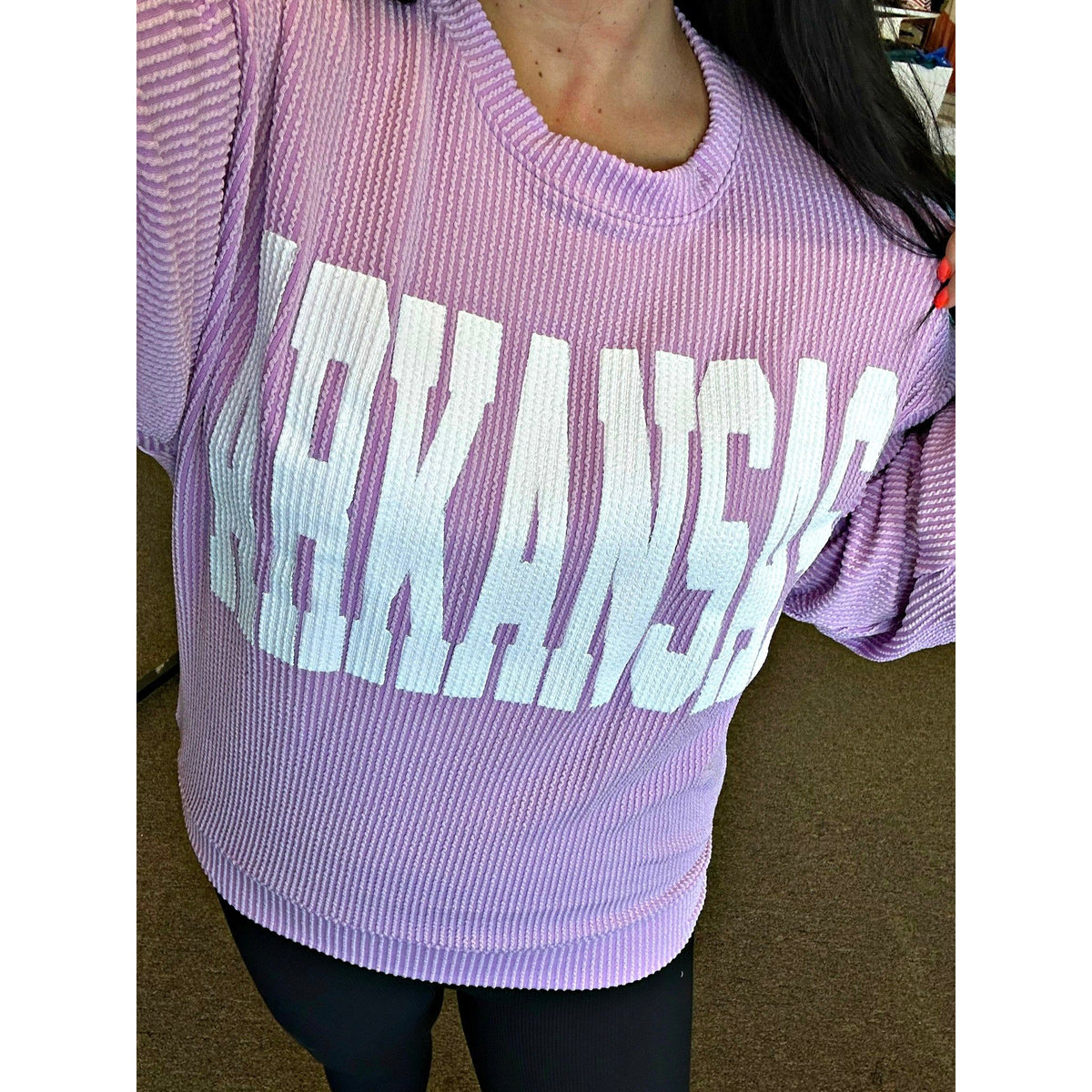 Lilac Arkansas Corded Sweater