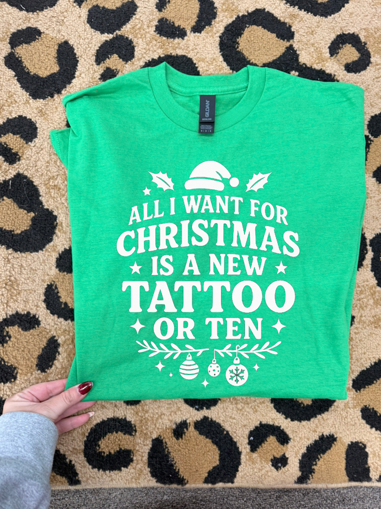 tattoo for Christmas tee or sweatshirt