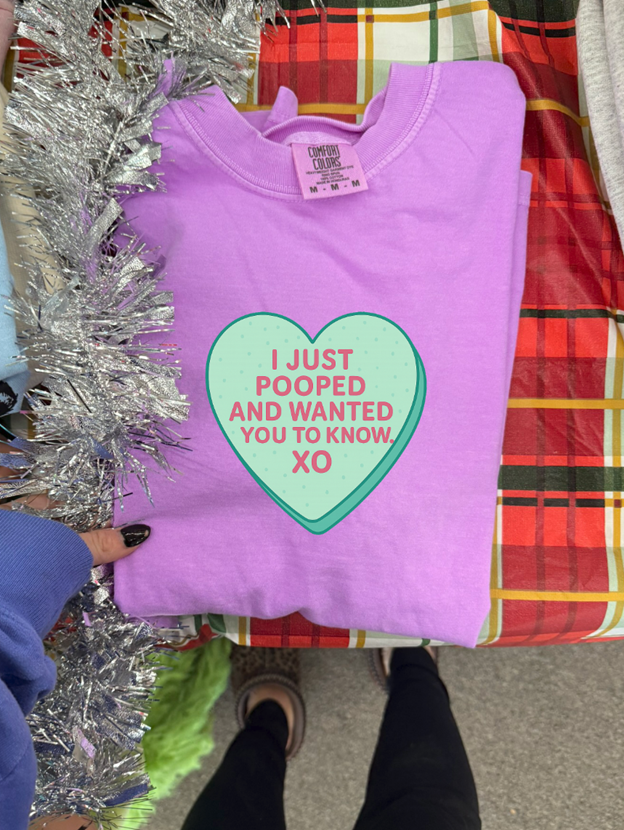 i just pooped candy heart Tee or  sweatshirt