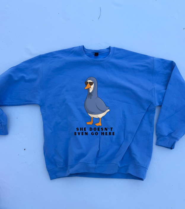 she doesn't even go here goose Tee or Sweatshirt