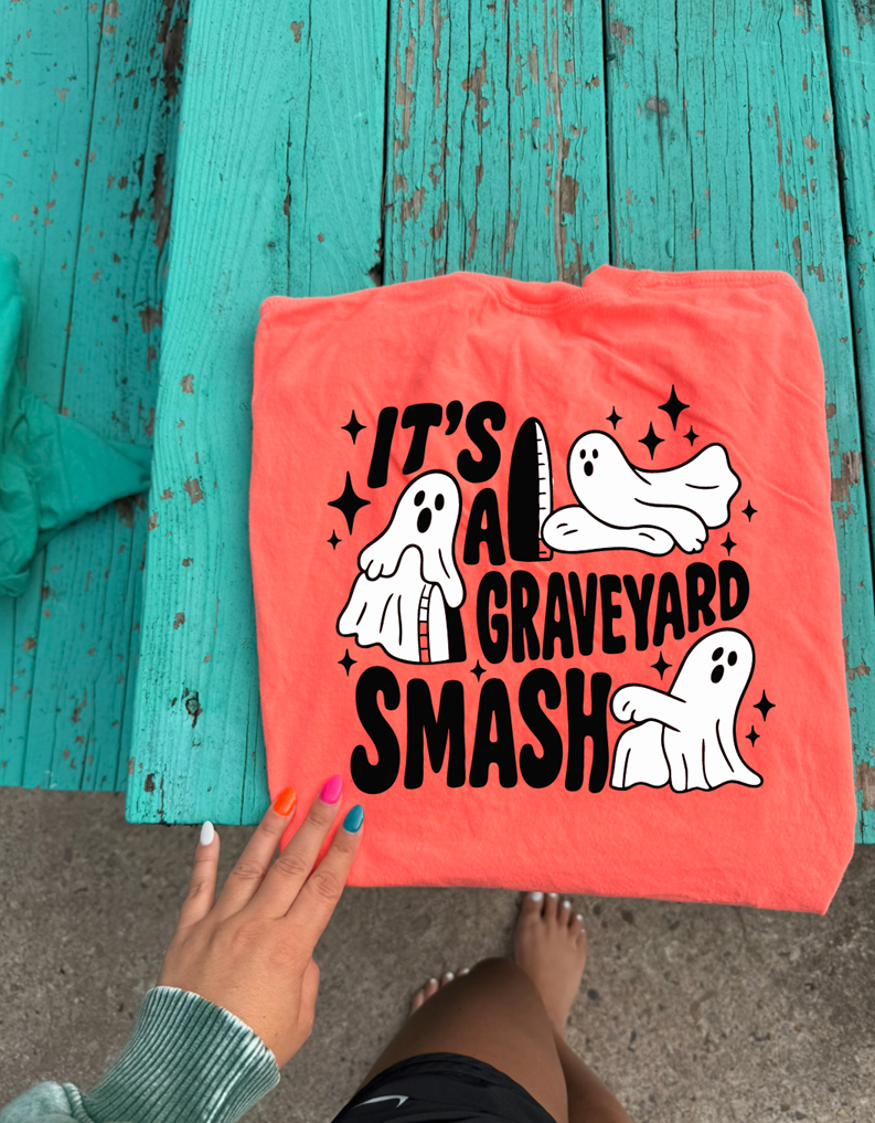 it&#39;s a graveyard smash ghost tee or sweatshirt