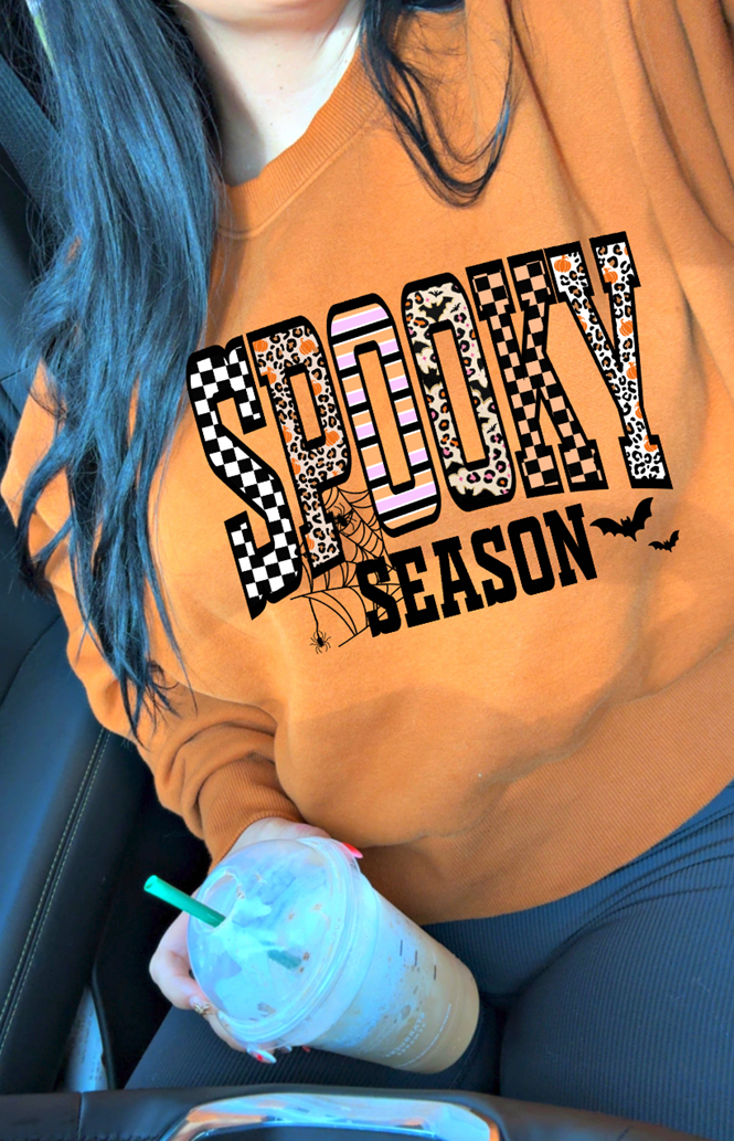 Rust Cropped Sweater ( printed or blank)