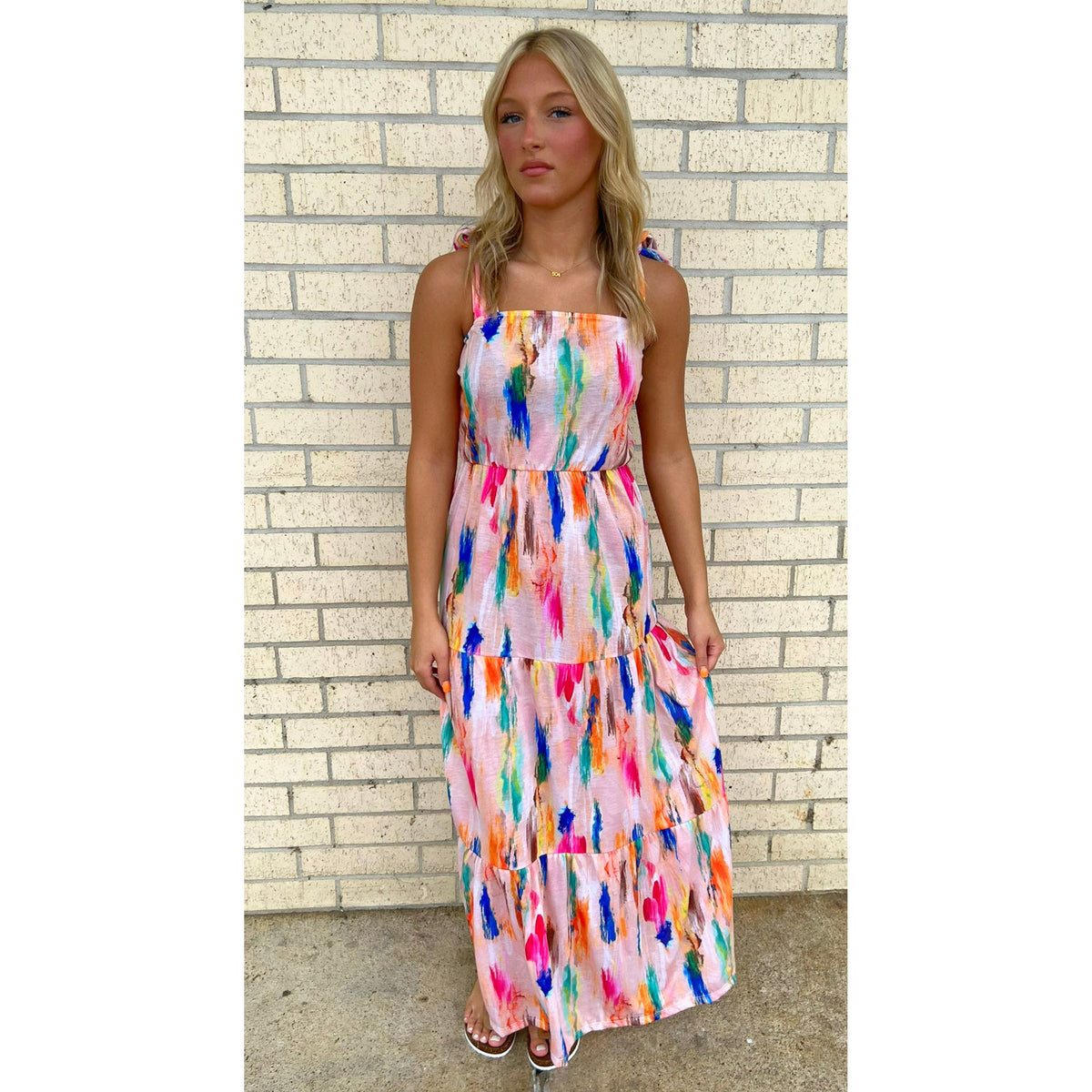 Watercolor Maxi Dress