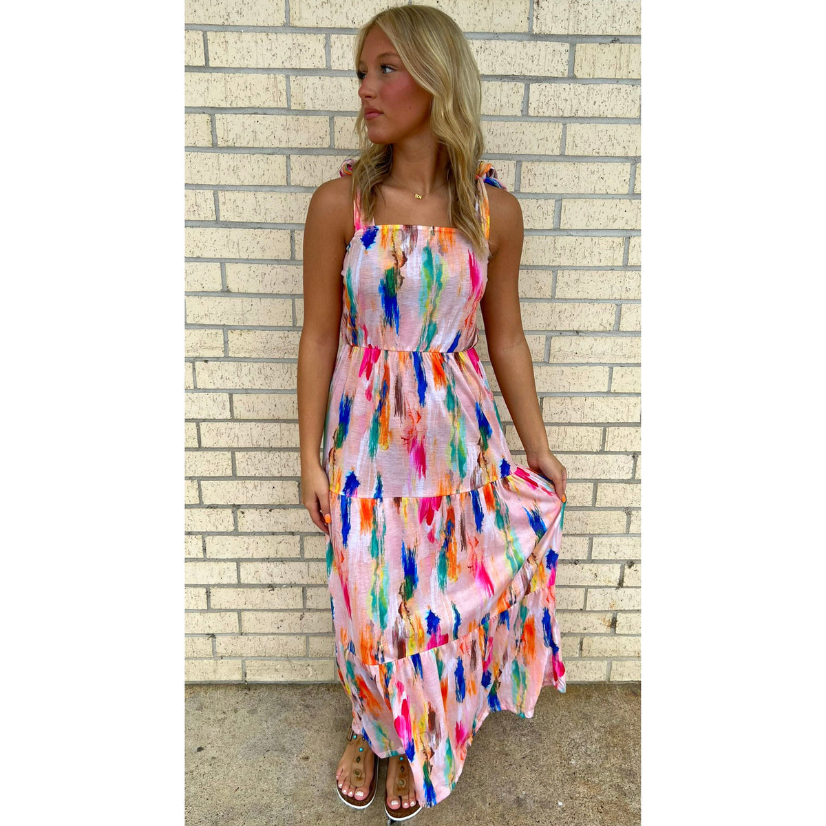 Watercolor Maxi Dress