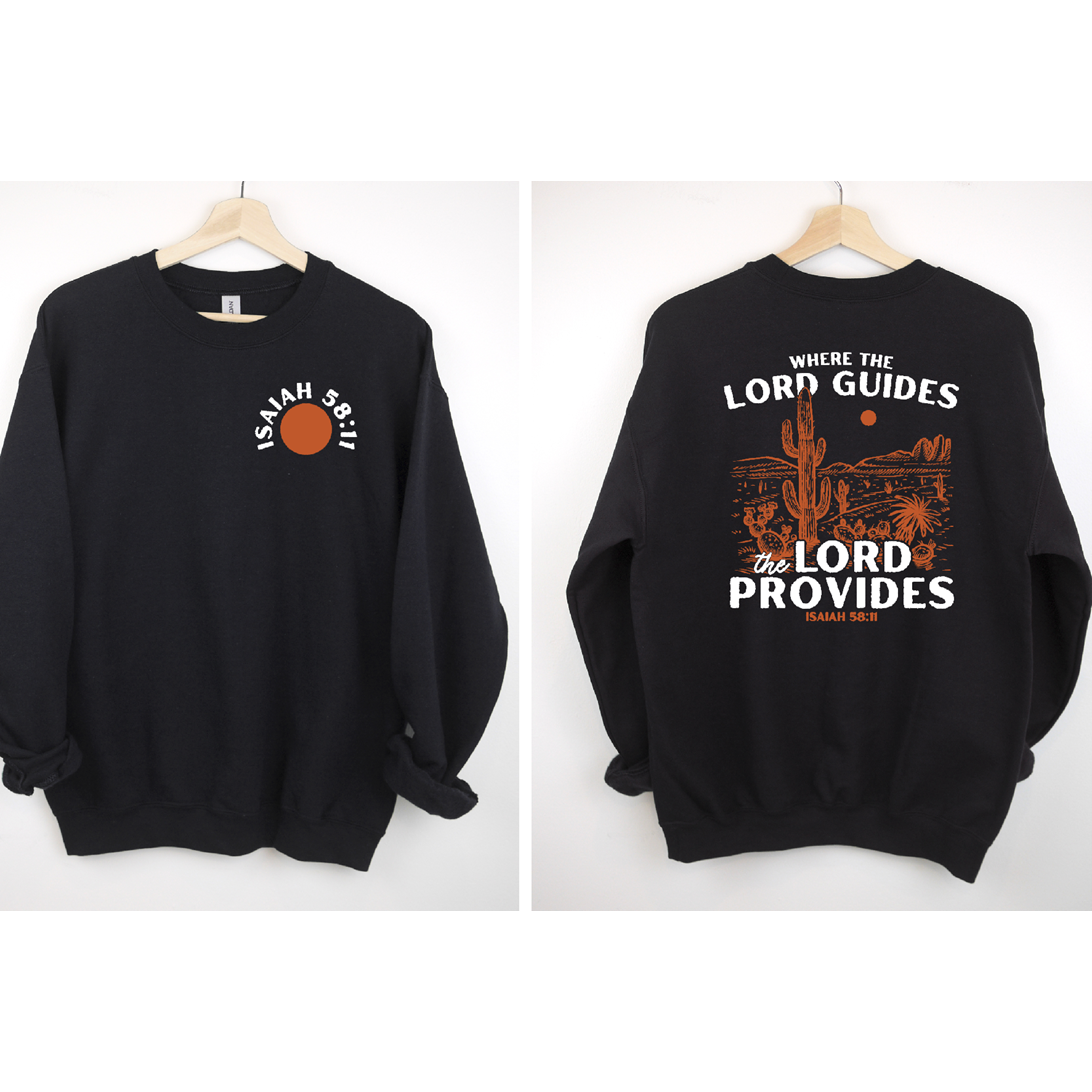 The Lord Provides Cactus Christian tee or Sweatshirt