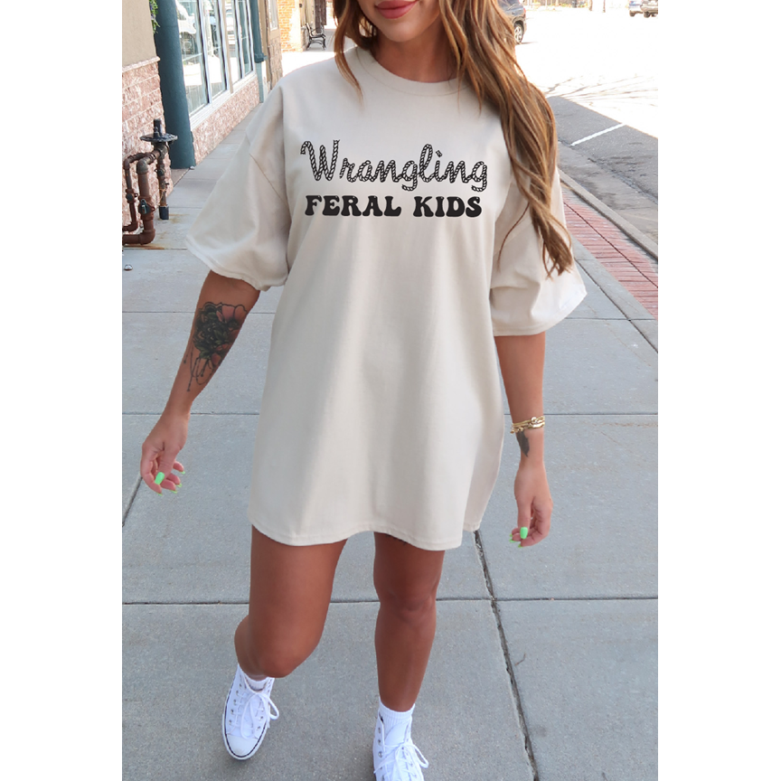 Wrangling Feral Kids tee or sweatshirt