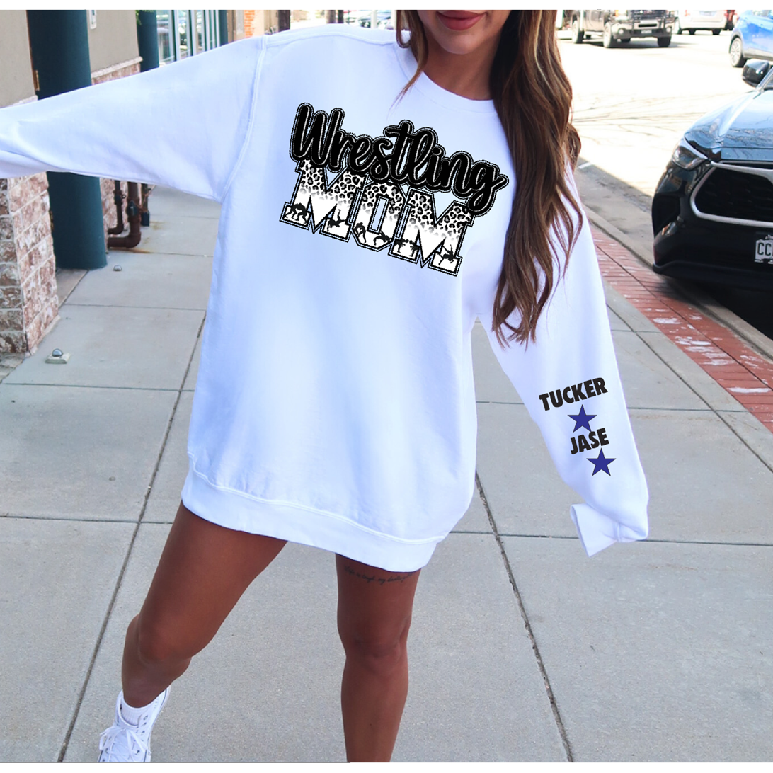 Wrestling Mom Sweatshirt or Hoodie