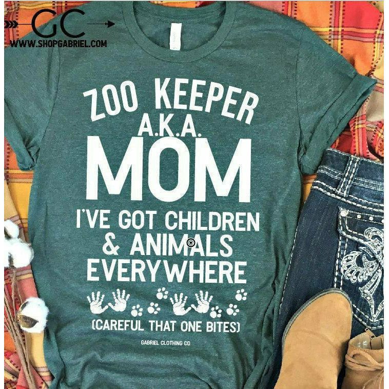 ZOO KEEPER Aka Mom I&#39;ve got Kids TEE